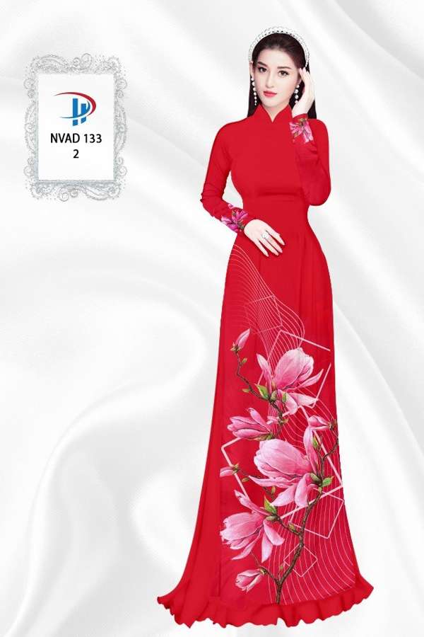 Vải Áo Dài Hoa In 3D AD NVAD133 66